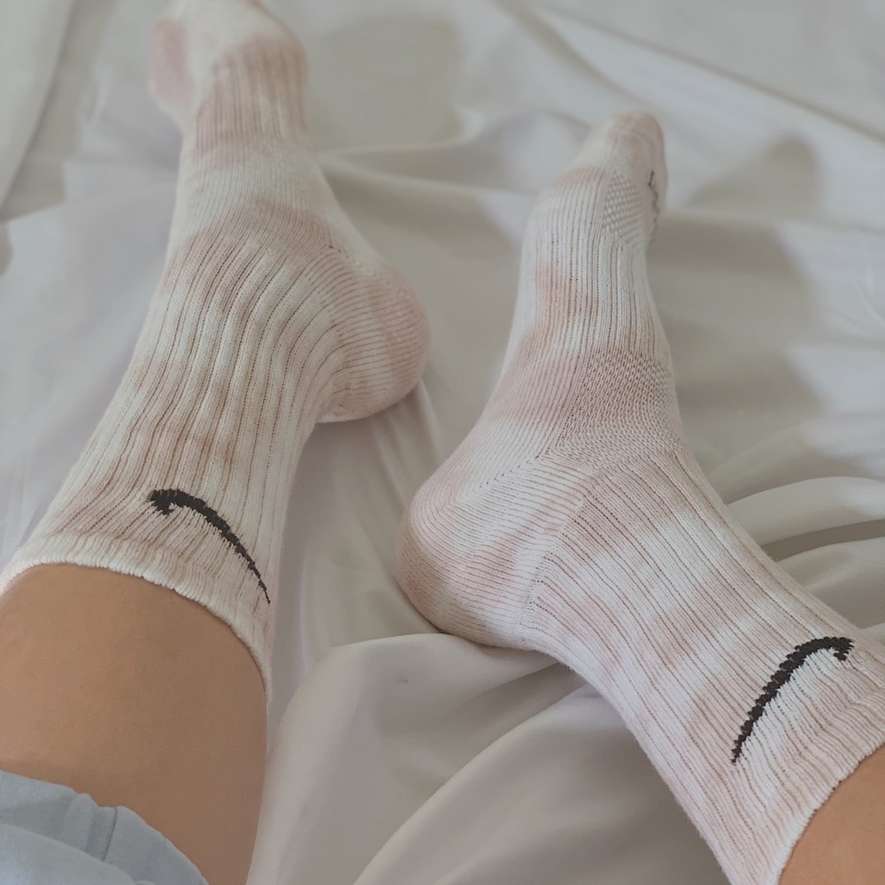Mocha Tiedye Nike socks